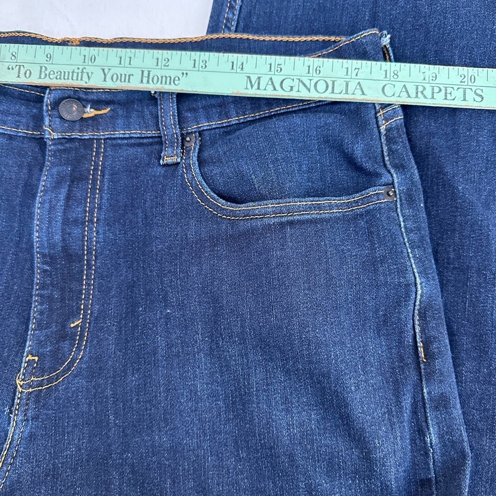 Levi's 502 Blue Straight Jeans Classic Indigo Denim #A1 - Picture 6 of 9